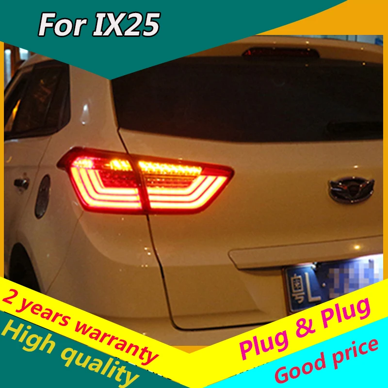 

KOWELL Car Styling for Hyundai ix25 2014-2017 taillights Creta Tail Lights LED Rear Lamp LED DRL+Brake+Park+Signal Stop Lamp