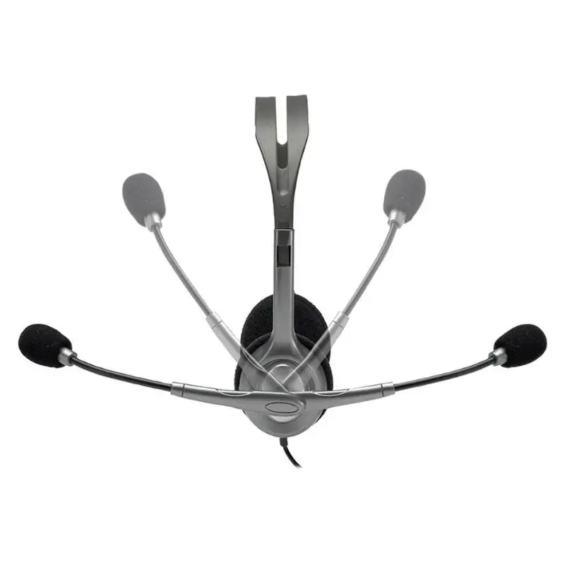 Наушники Logitech H111 стереогарнитура с микрофоном 3 5 мм гарнитуры для игр музыки