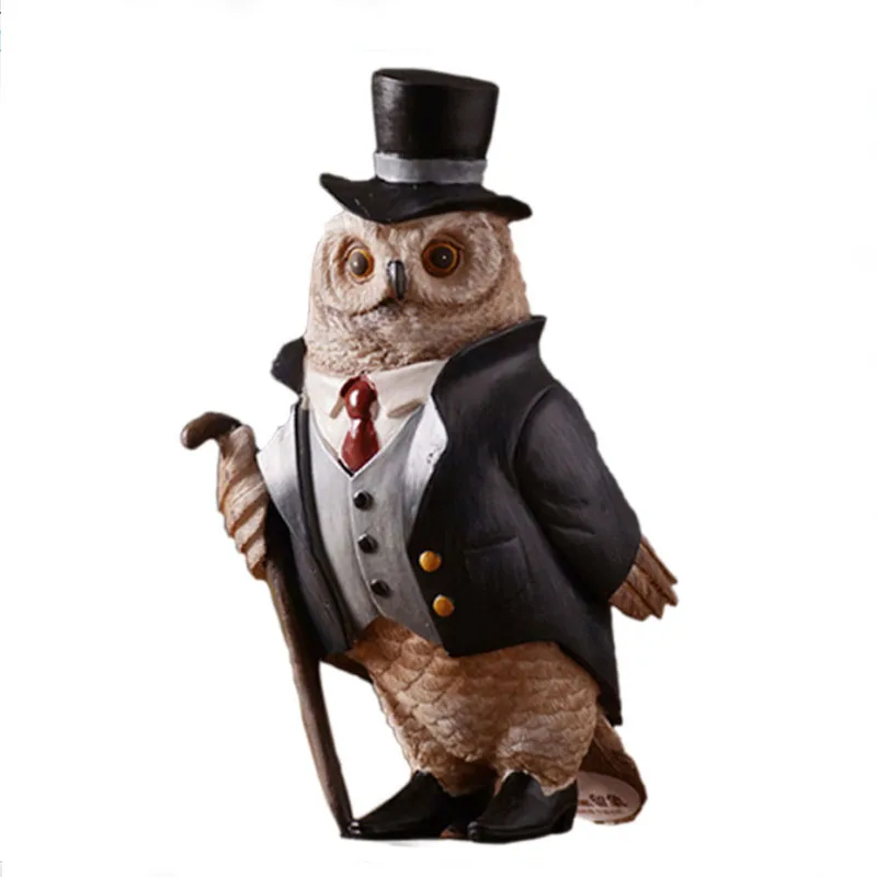 

DECORATIVE RESIN OWL SNOW BIRD