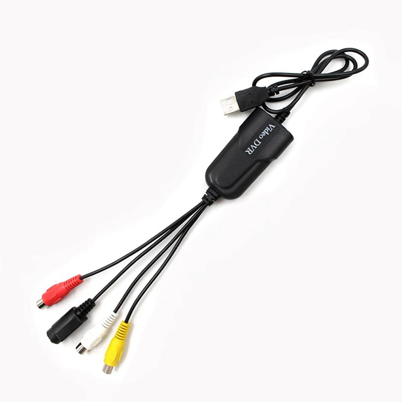 Новый адаптер QINDIAN USB 2 0 для захвата аудио-и видеосъемки с VHS на DVD видео Windows 10/8/7/XP |