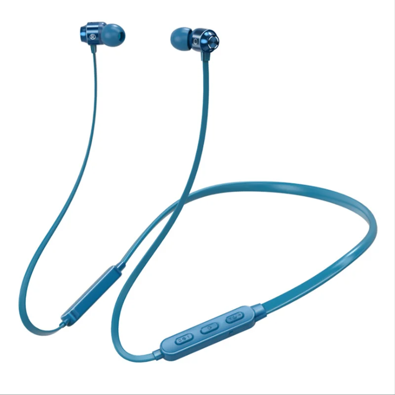 Шейные наушники беспроводные Bluetooth 5 0 с микрофоном Спортивная гарнитура для
