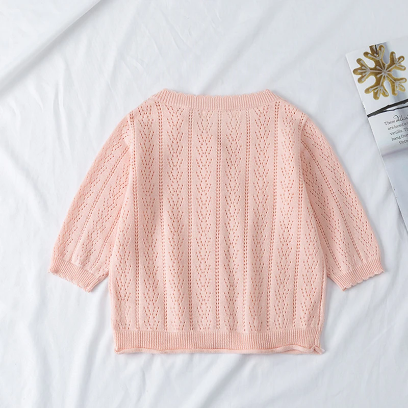 Кардиган для маленьких мальчиков и девочек тонкое пальто вязаный свитер с