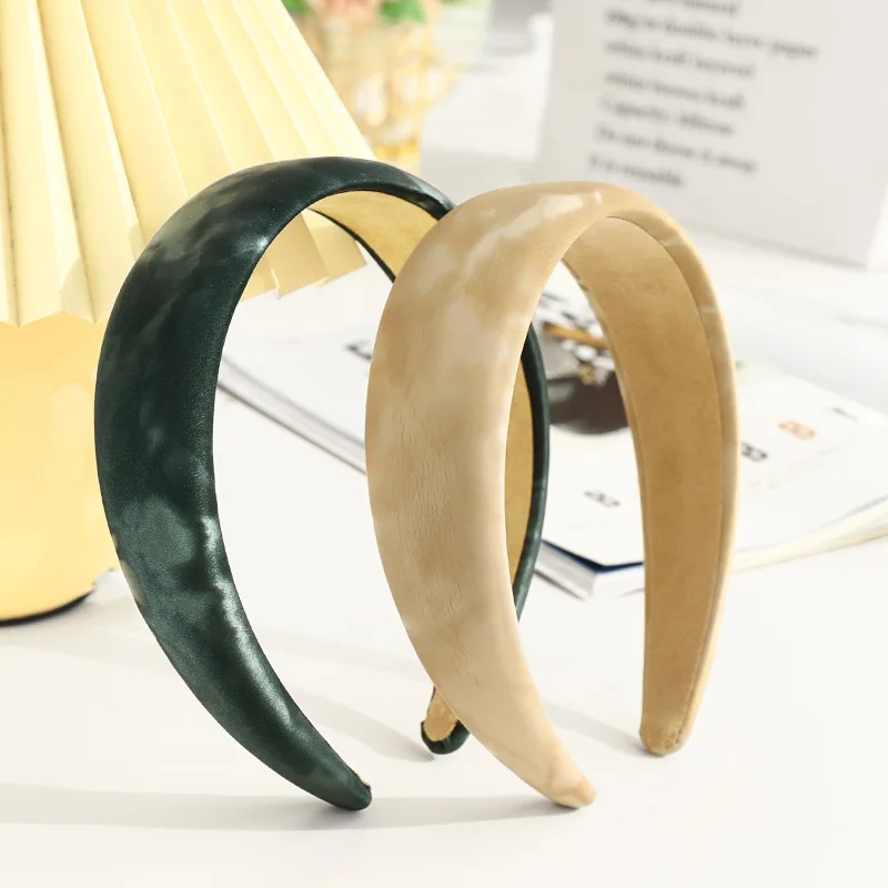 

2021 винтажный однотонный ободок из искусственной кожи, Женские аксессуары для волос, ободок для волос для девочек, ободок, ободок, Женский об...