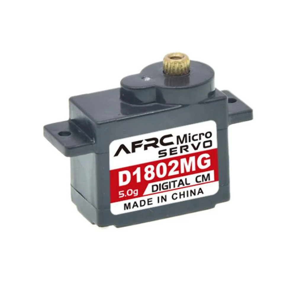 

Цифровой сервопривод AFRC D1802MG 5g с металлической шестерней для внутреннего самолета, запчасти для радиоуправляемого мини-автомобиля
