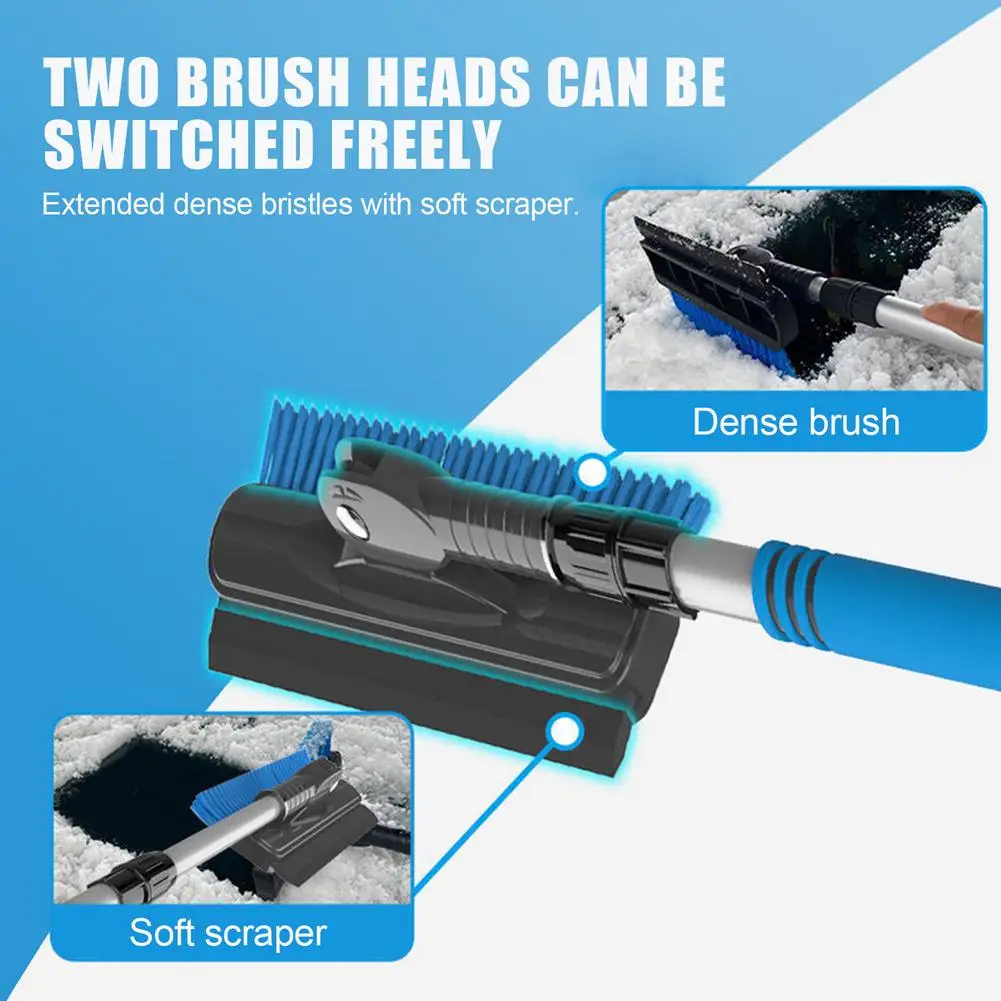 Car Snow Brush Extendable 36 And Ice With Scraper 180 Pivoting For Windshield Windscreen 4 In | Автомобили и мотоциклы