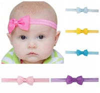 10pcsset lovely bow tie headband diy handmade grosgrain ribbon elastic hairband baby kids hair accessories christmas gifts
