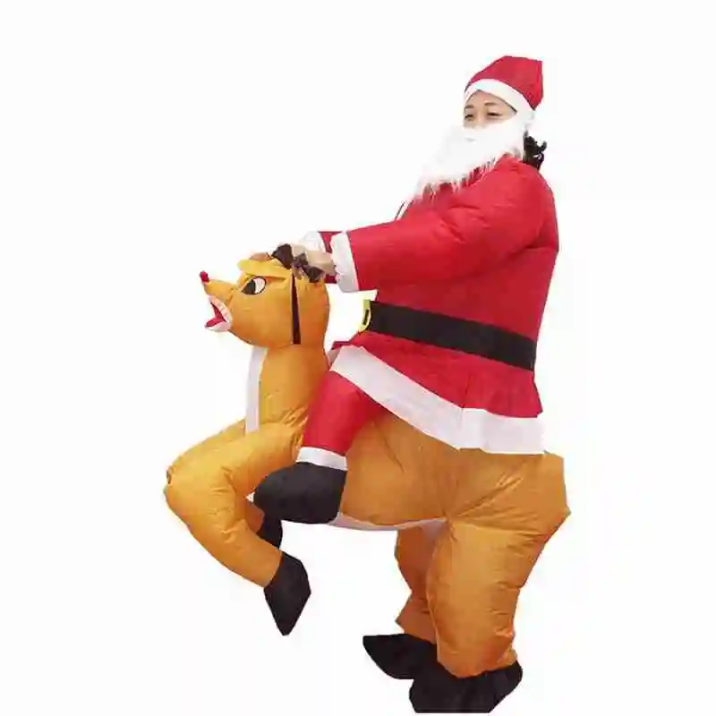 

Santa Claus Inflatable Clothing For Christmas Supplies Party Costume Performance Ornament Decorat Outdoors Cosplay Year New G6N8