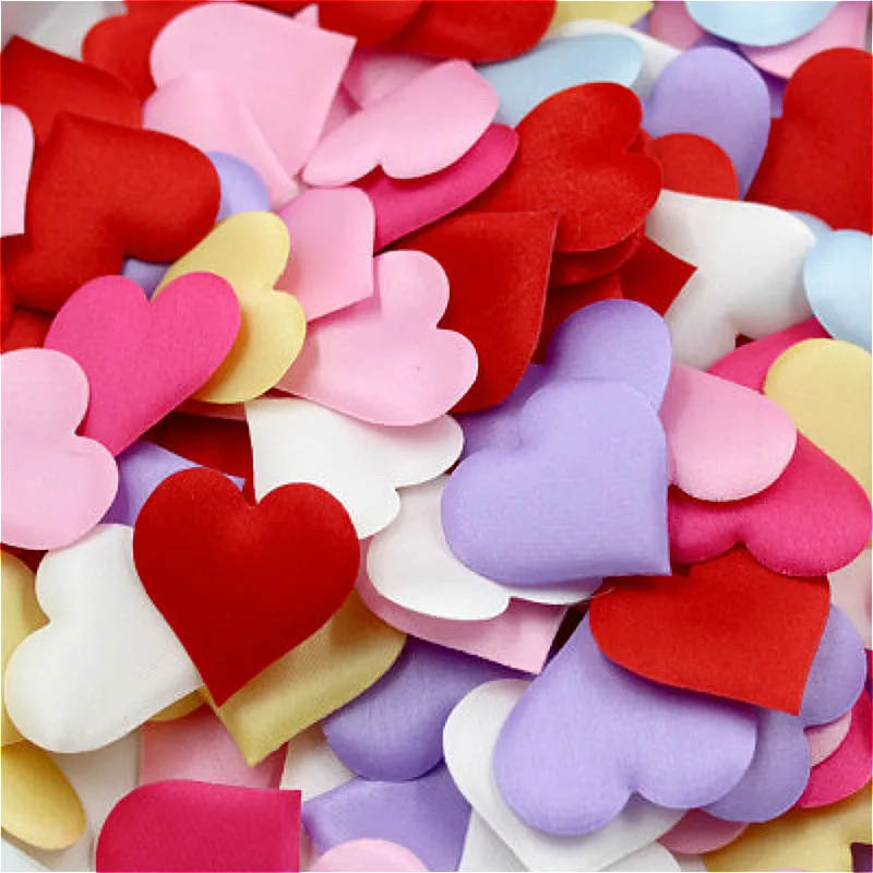 Креативный наполнитель подарочной коробки с лепестками сердца украшение