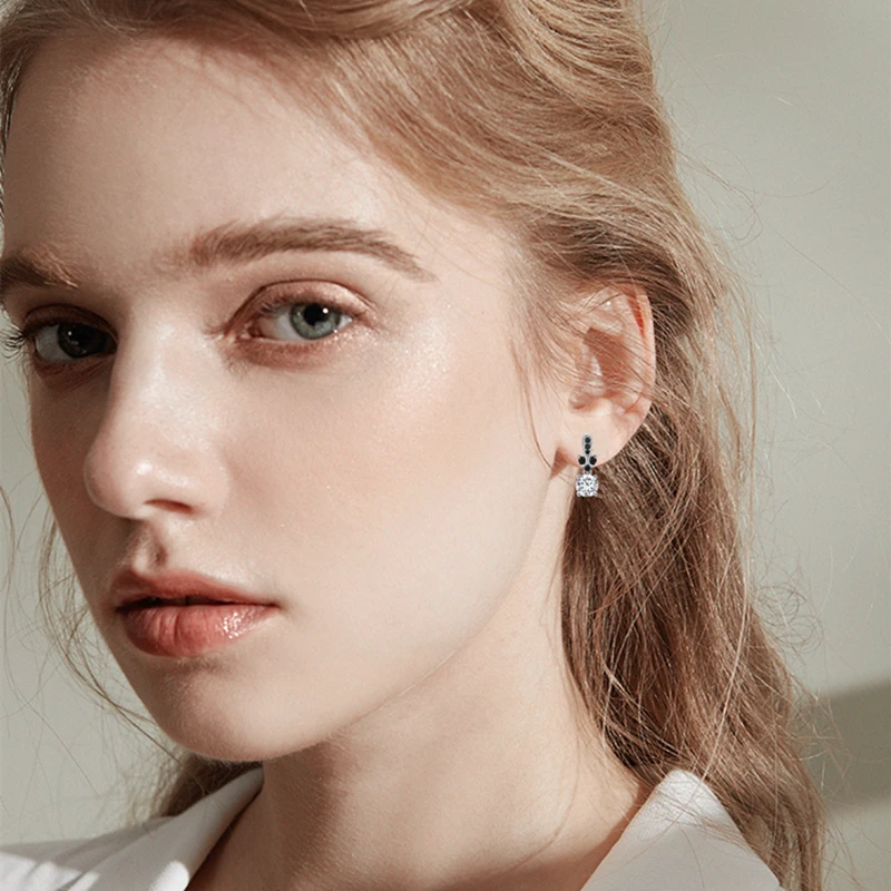 Женские серьги-гвоздики из серебра 925 пробы с бабочками | Украшения и аксессуары