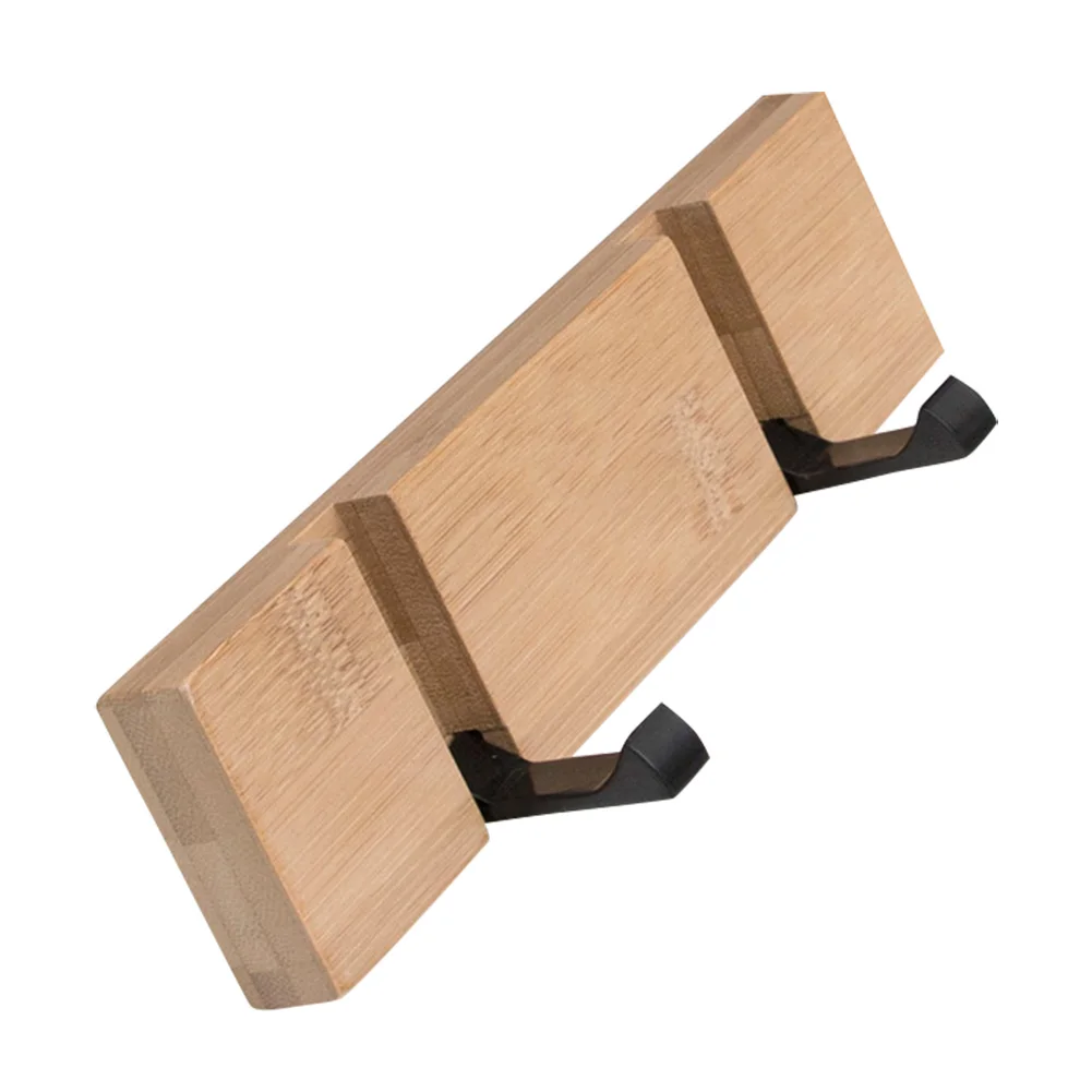 

Foldable Bamboo Wall Mounted Rack Towel Hanger Holder Coat Hook Rack J99Store