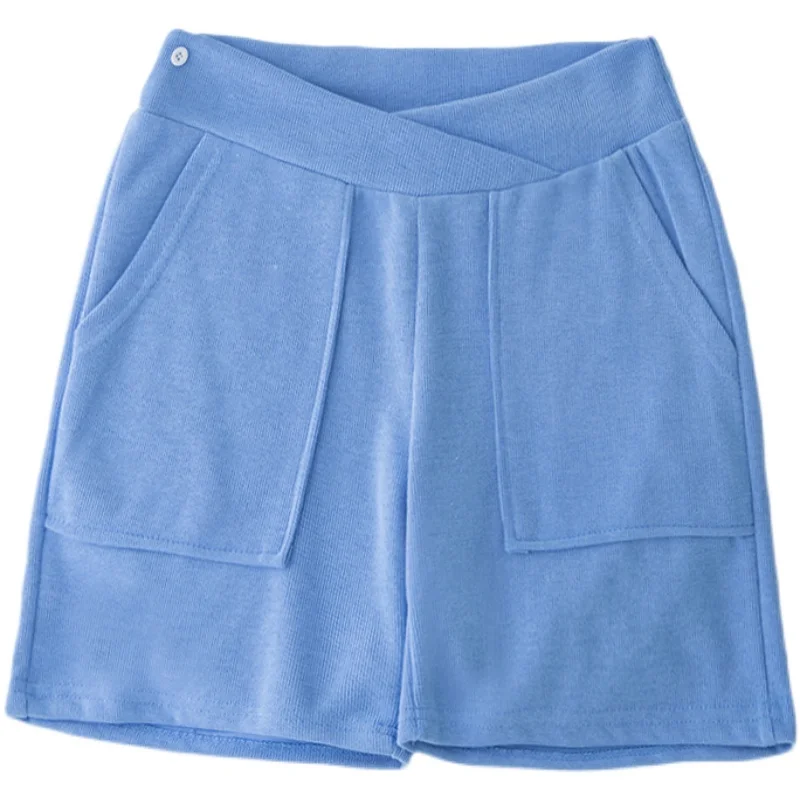 

82202# Summer Thin Cotton Maternity Half Pants Low Waist Adjustable Belly Sports Casual Shorts for Pregnant Women Pregnancy