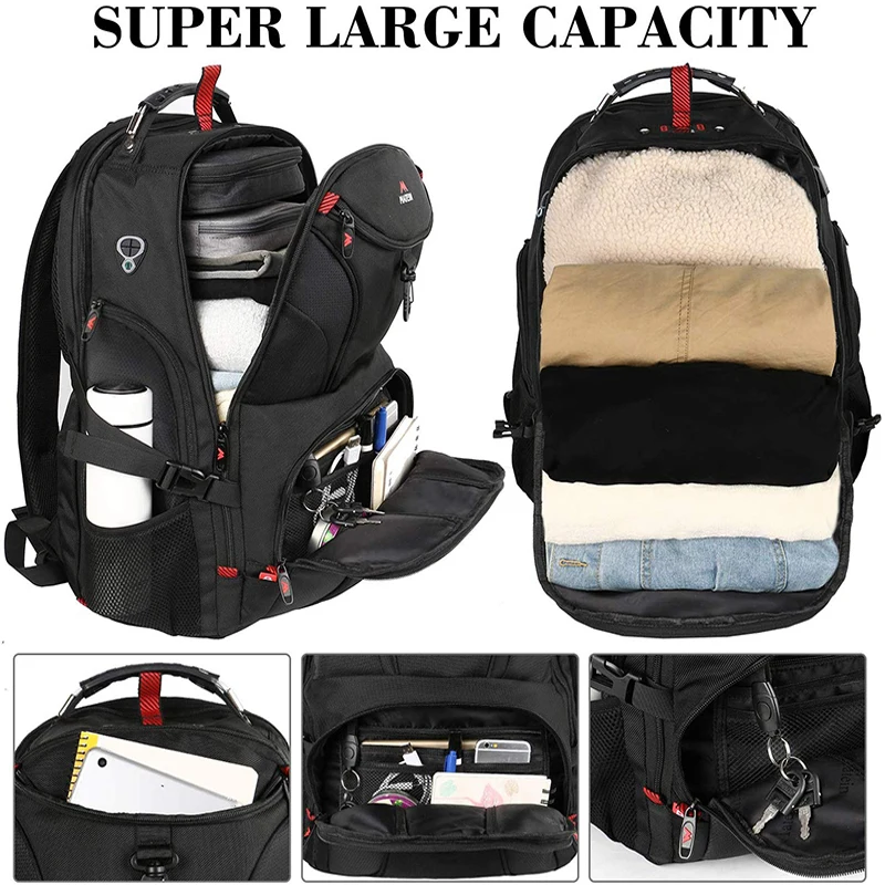 Дорожный рюкзак Matein 55L черный 18 дюймов женские и мужские сумки с весовой шкалой