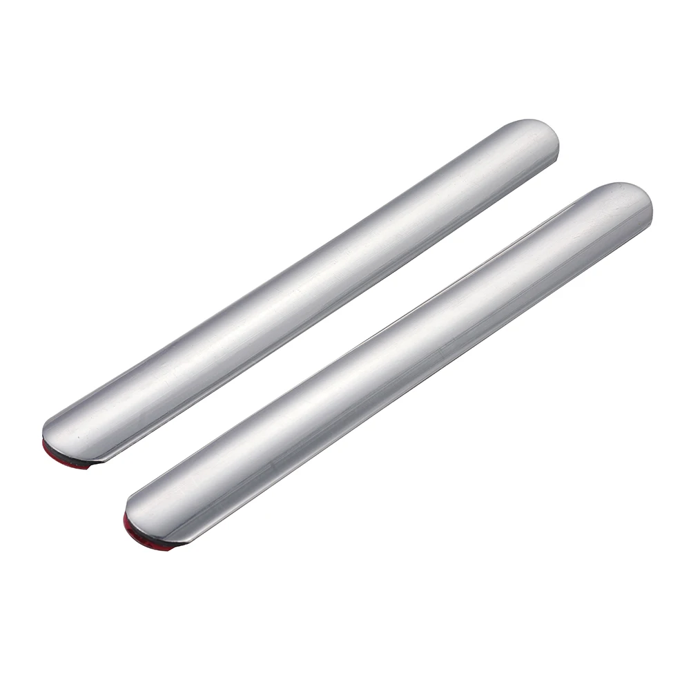 2 шт. ABS Серебро Хром противоскользящая полоса Защитная для автомобиля крыло