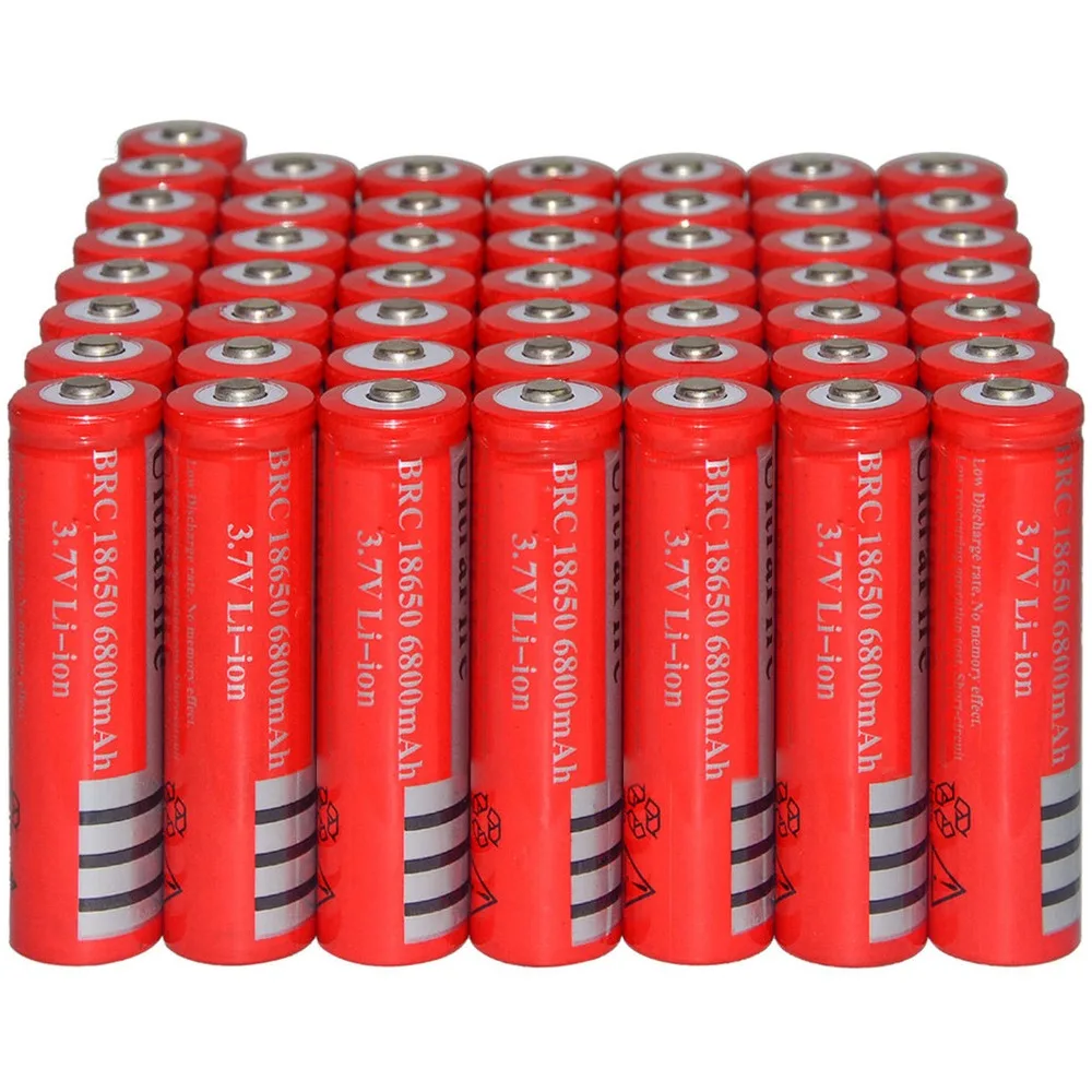 1-10 шт 18650 батарея 6800mAh 3,7 V литий-ионная аккумуляторная батарея для фонарика фонарь светодиодный аккумулятор 18650 recargable pilas Cells