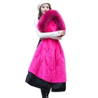 Акционная цена! Новинка 2021, модная зимняя куртка с большим мехом, женские пуховые парки, женское теплое зимнее пальто с меховой подкладкой, женская теплая верхняя одежда