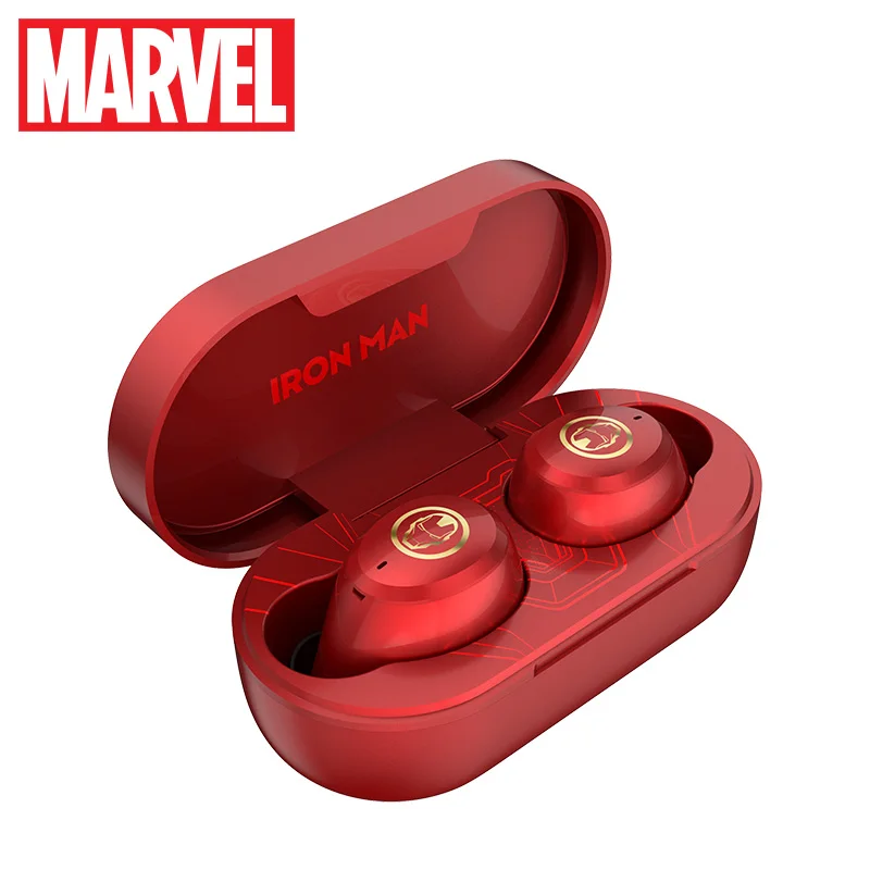 

Marvel Certified Original Iron Man Earbuds Waterproof Captain America Mini TWS Wireless Bluetooth Stereo Earphones as Gifts