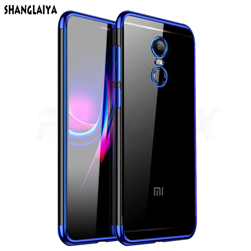 Чехол для Xiaomi Redmi 5 Plus прозрачный мягкий силиконовый тонкий чехол из ТПУ 6 6A