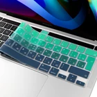 Силиконовый чехол для клавиатуры MacBook Pro 13, 16, 2020, A2141, A2289, A2338, M1, с сенсорной панелью, с русской раскладкой для ЕС