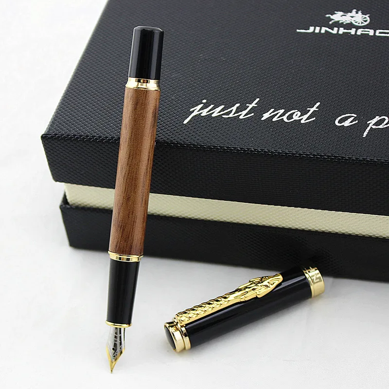 Ручка перьевая деревянная с зажимом в виде дракона 0 5 мм|fountain pen 0.38mm|calligraphy ink