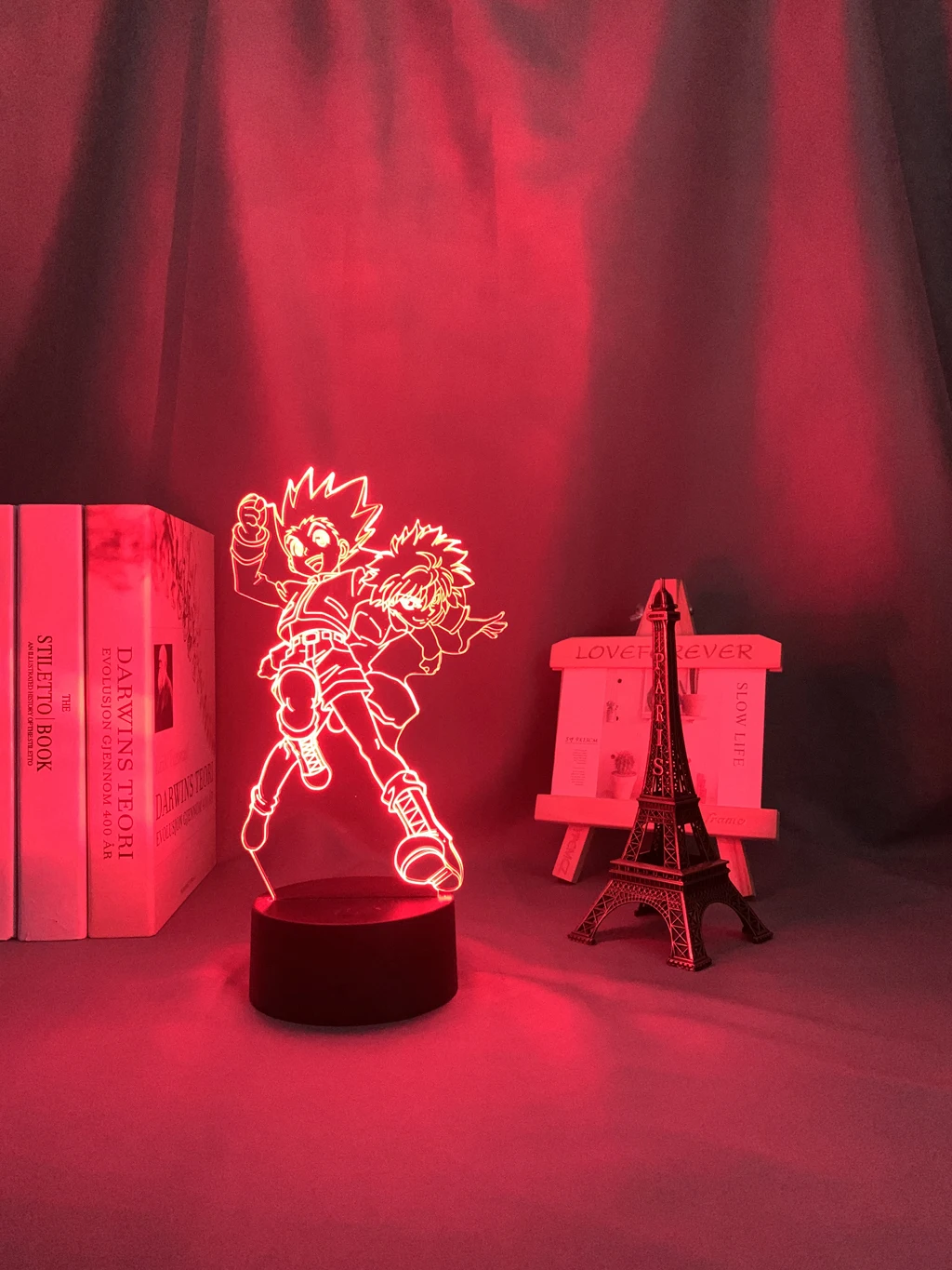Акриловая аниме 3d лампа Hunter X Killua и Gon для спальни Декор Светильник подарок на день