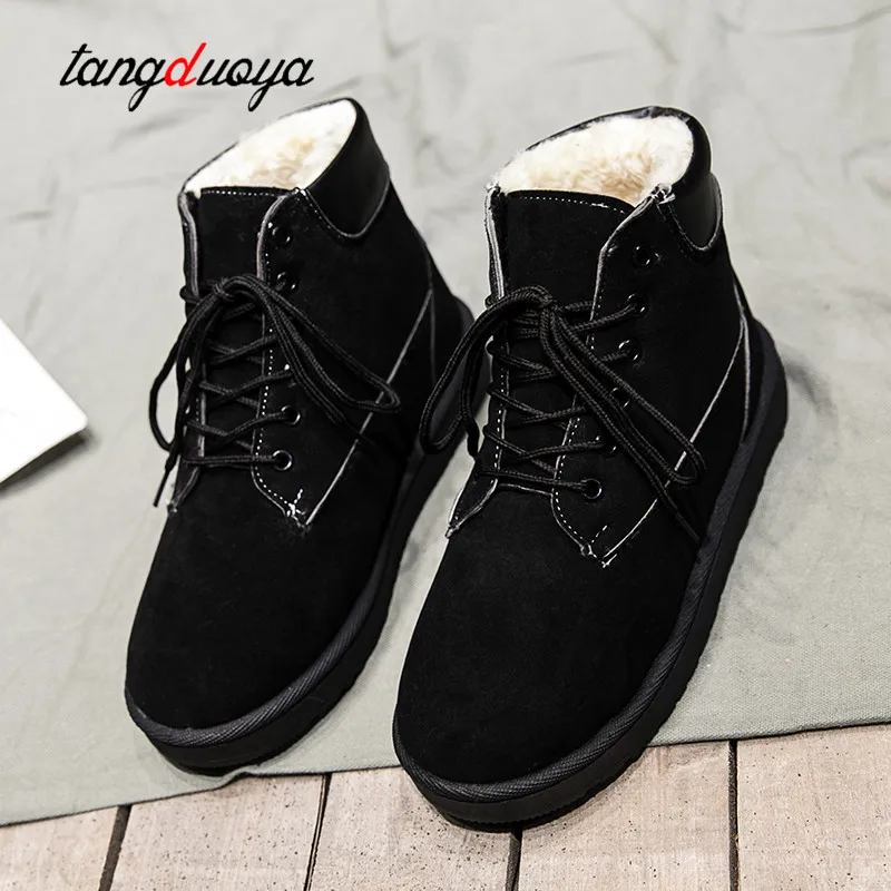 Женские зимние сапоги теплые меховые женские 2019 круглый носок зимняя женская