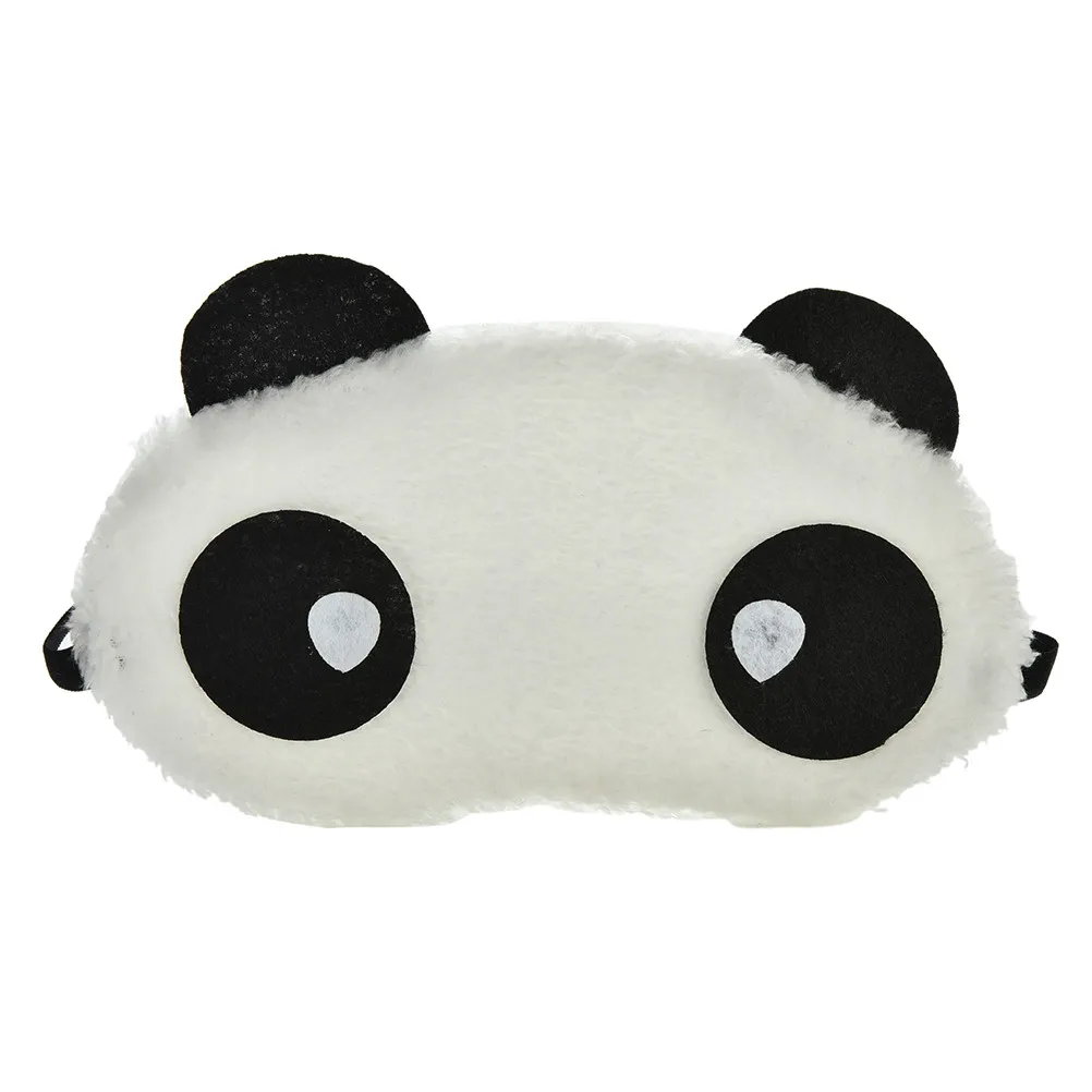 

Panda Eye Mask Women Plush Animal Mouse Bear Eye Cover Cute Plush Eye Mask Girl Toy Suitable For Travel Home Party Eyeshade