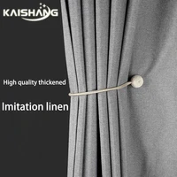 k water support custom size shower curtains thicken imitation linen waterproof bath polyester bathroom luxury hooks washable