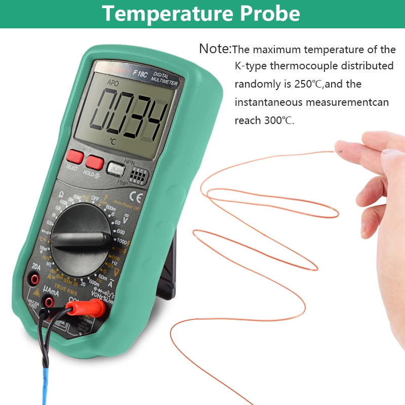 Цифровой мультиметр PM18C измеритель напряжения сопротивления емкости частоты
