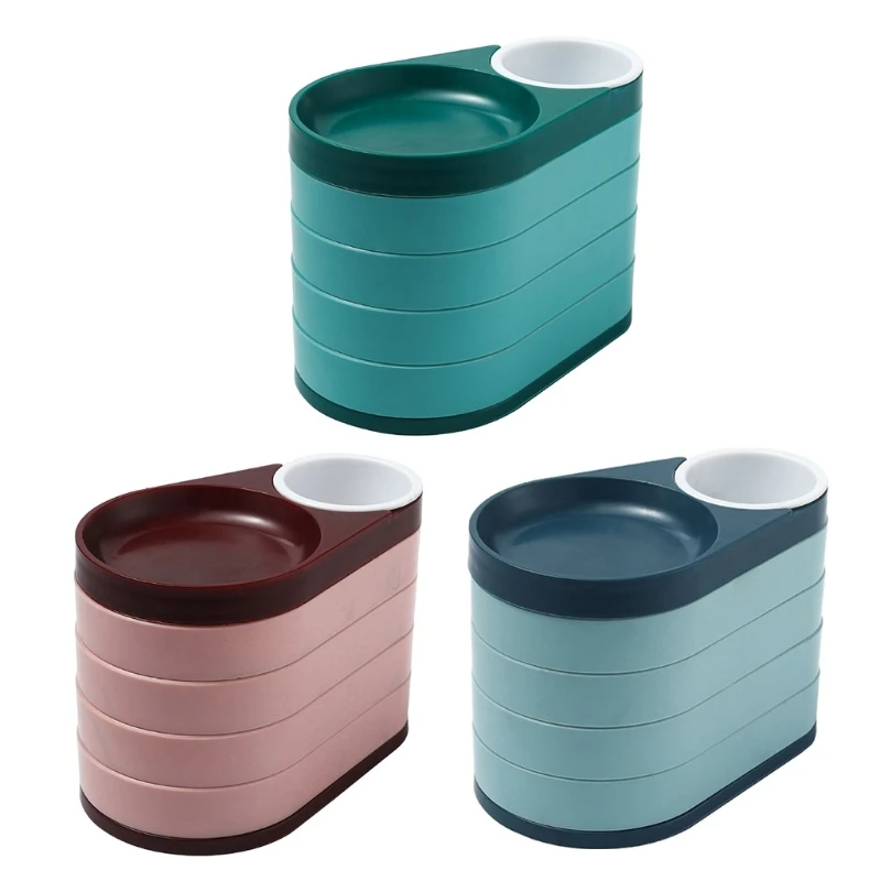 

Y1UE Desktop Rotating Jewelry Box Desktop Shelves Jewelry Storage Box Pen Holder Storage Cosmetic Sundries Sorting Box