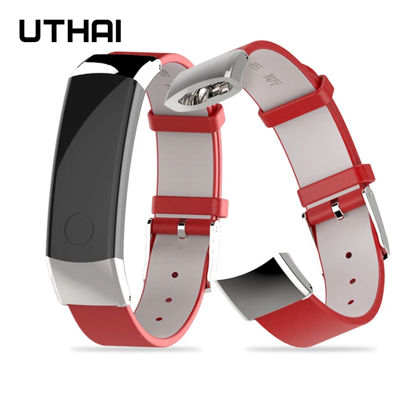 UTHAI P47 Genuine Leather Strap For Huawei Honor Band 3 Smart Watch Soft Bracelet | Watchbands