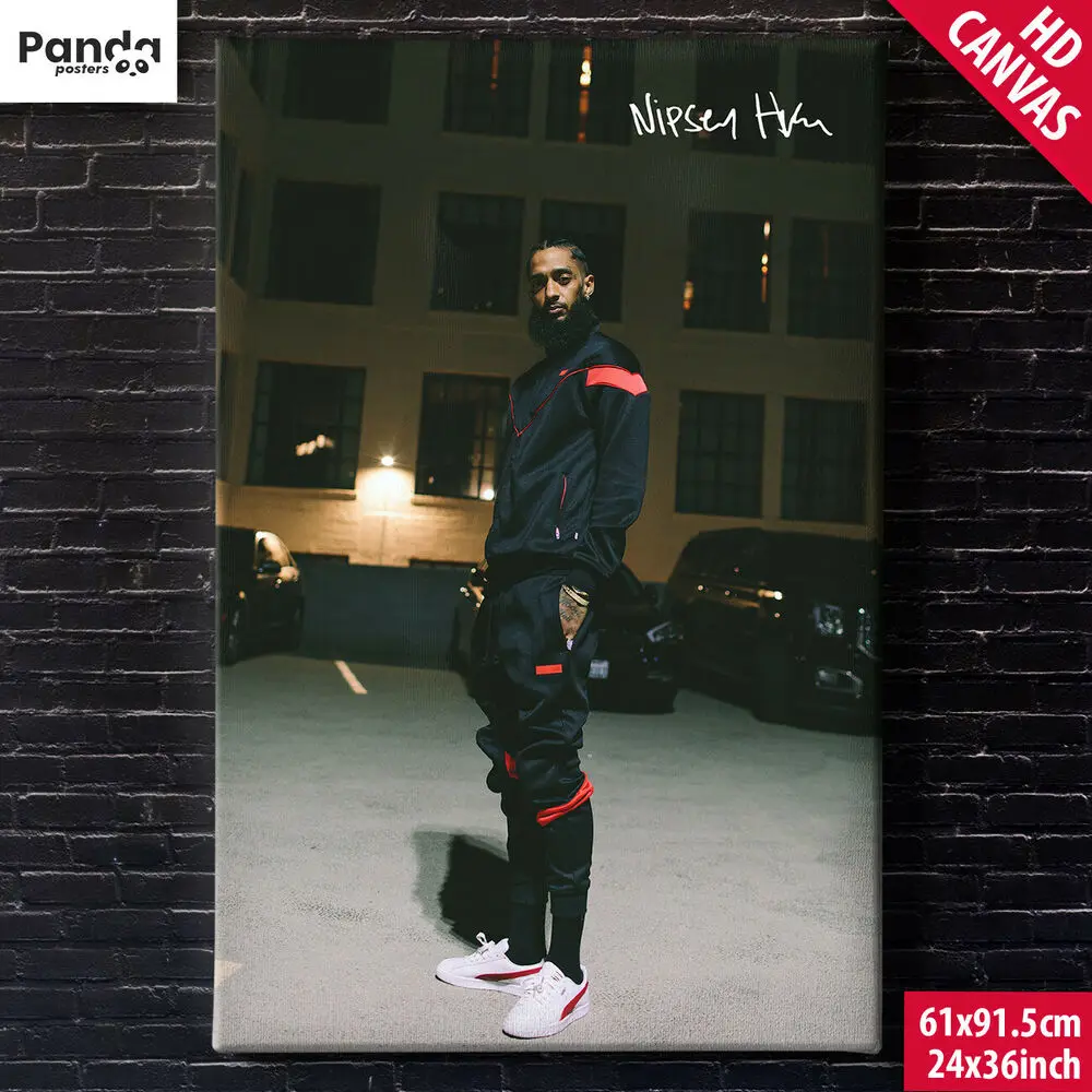 Постер Nipsey Hussle холст флешка хип хоп рэп музыкальный принт украшение роспись на