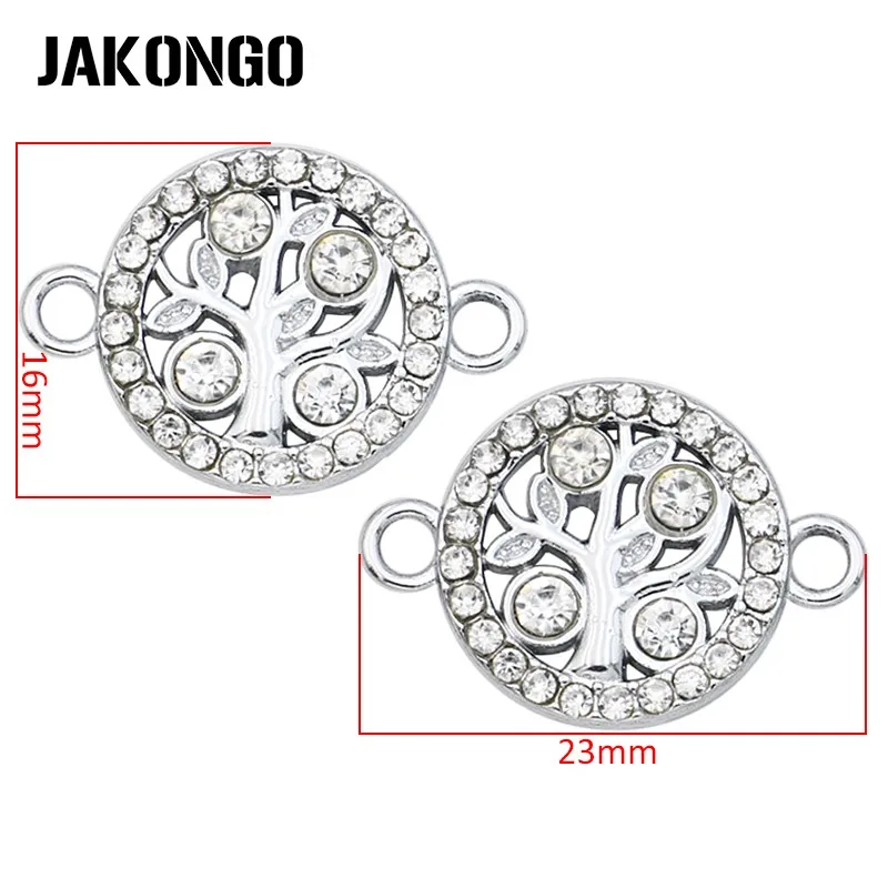 

10 шт серебристого цвета кристаллического дерева соединители для ювелирных изделий браслет ювелирных изделий фурнитура DIY аксессуары 23x16мм