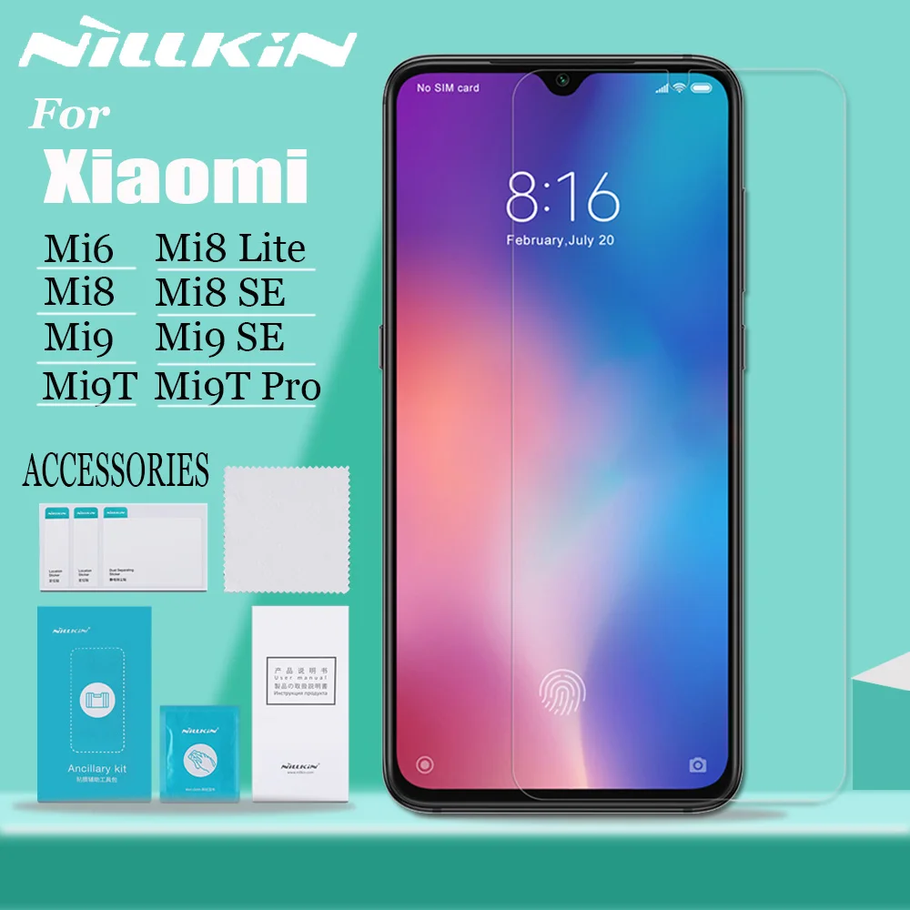 Защитное стекло Nillkin для Xiaomi mi 9 SE Lite 8 9T Pro 6, защитное закаленное стекло для Xiaomi mi 9 mi 9T mi 6 mi A3 mi x 3 2s 2