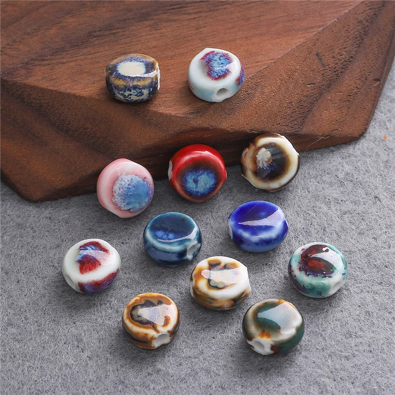 Керамические бусины 11 мм набор из 10 штук