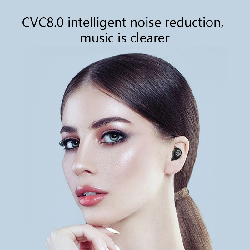 TWS Bluetooth 5 0 наушники беспроводные 6D стерео IPX7 водонепроницаемые с 2000 мАч Charing чехол