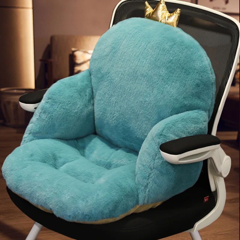 

Chair One-piece Cushion Office Sedentary Butt Mat Student Seat Back Cushions Waist Support Chair Backrest Mat Home Decoration