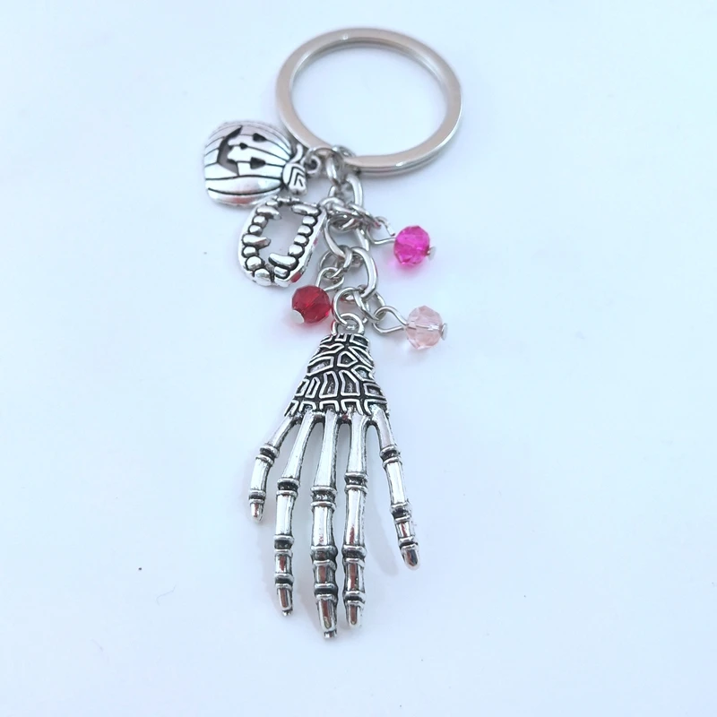 1 шт. Хэллоуин страшное искусство Череп тыква подвесная сумка брелок с красочными