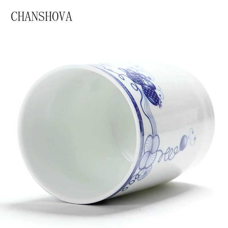 CHANSHOVA 300 мл китайская фарфоровая чайная чашка ручной росписи цветочный узор