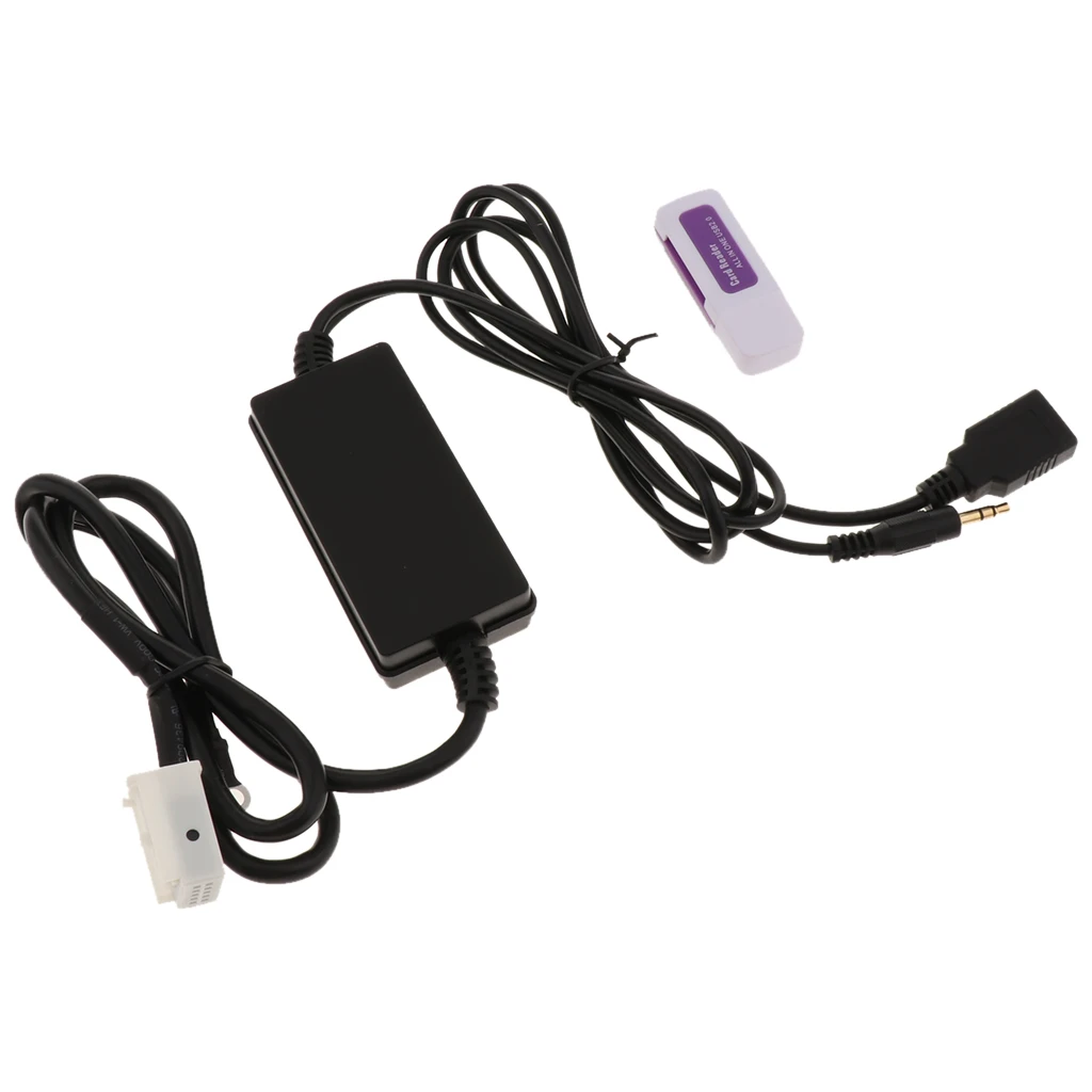 Автомобильный USB Aux в адаптер mp3-плеер радио интерфейс для VW Jetta/MK5/Golf/Passat(5.1ft длина
