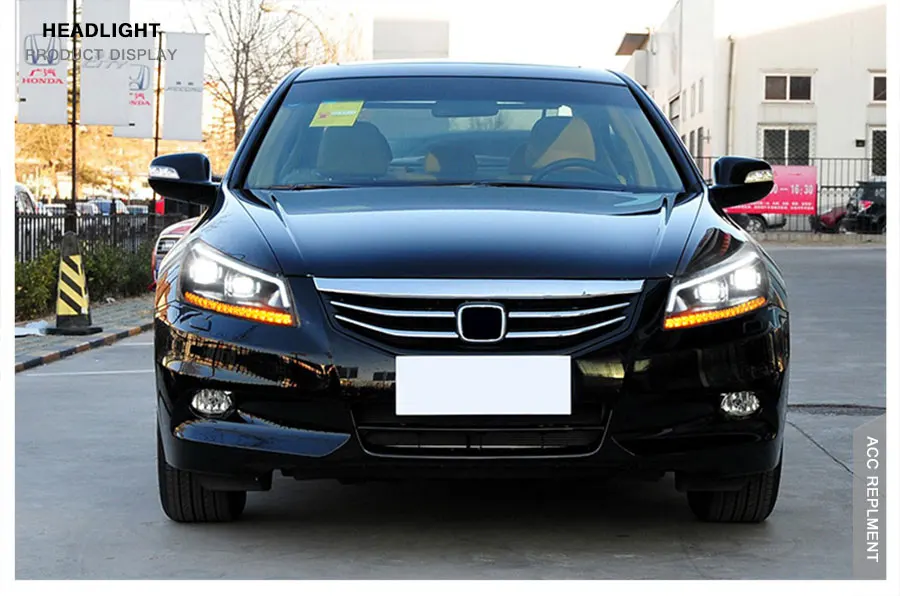 2 шт. светодиодный фары для Honda Accord 2008-2012 светодиодный автомобильный фонарь ангельские глазки ксенон HID комплект Противотуманные фары светодиодный дневные ходовые огни
