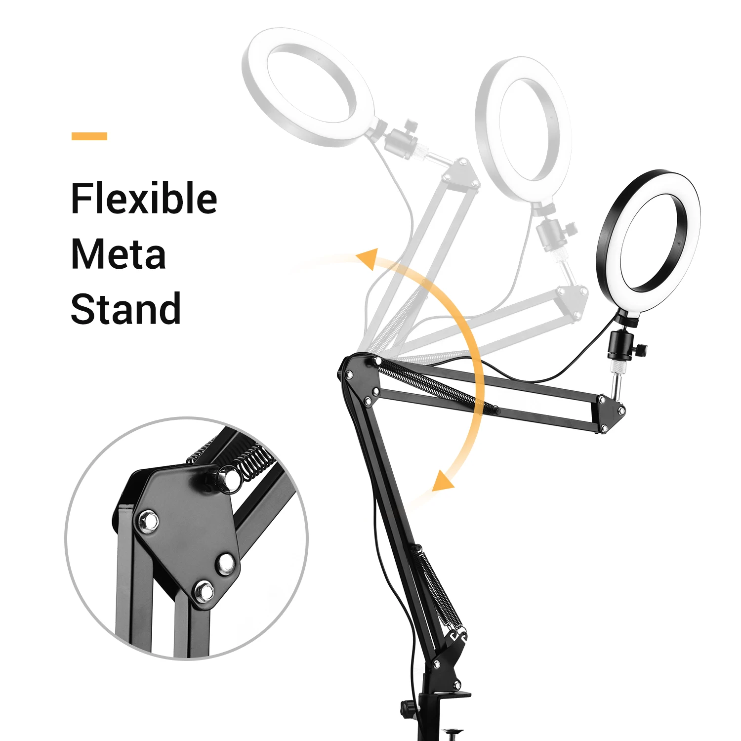 Светодиодный мини-кольцевой светильник 6 дюймов заполняющий свет для фотографии