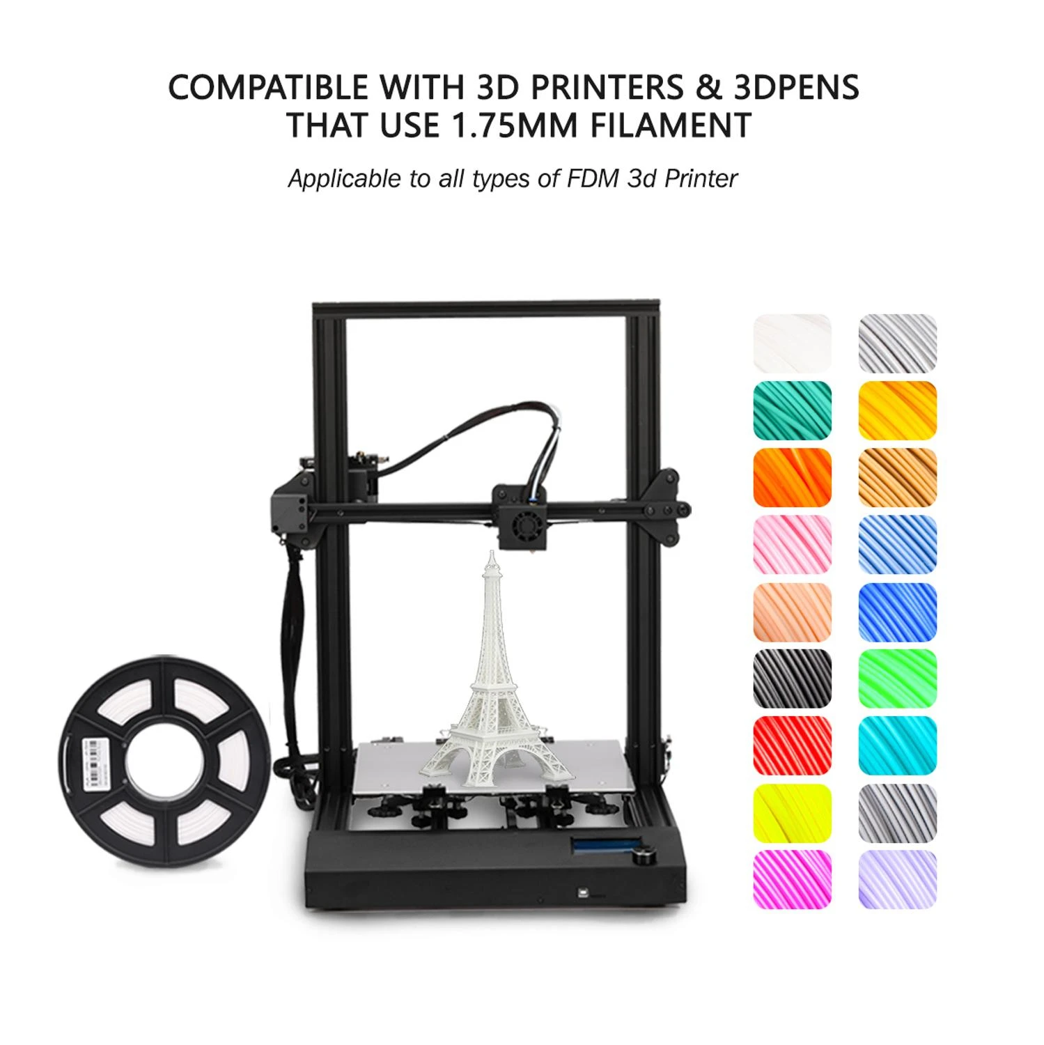 

Sunlu pla 3d filament 1.75mm 5kg 1kg/Spool 5rolls per bag with vacuum packaging pla harmless material for 3D printer