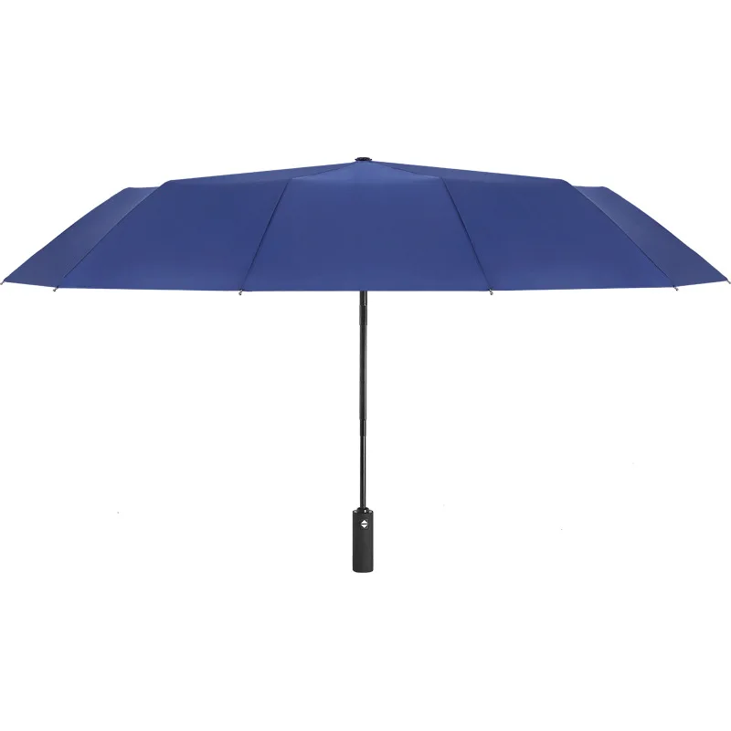 

12-bones Fully-automatic Business Umbrella Large Reinforced Three-fold Windproof Umbrella Sunny and Rainy Umbrella Adults