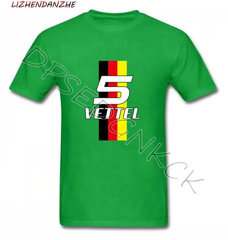 Мужская футболка Sebastian Vettel Number 5 s Ringer F1 Driver автомобильная 099 | одежда