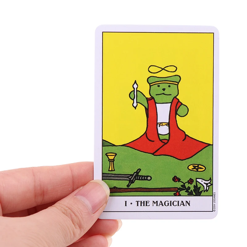 78 шт./кор. колода карт Таро из мультфильма Медвежонок настольная игра для дома