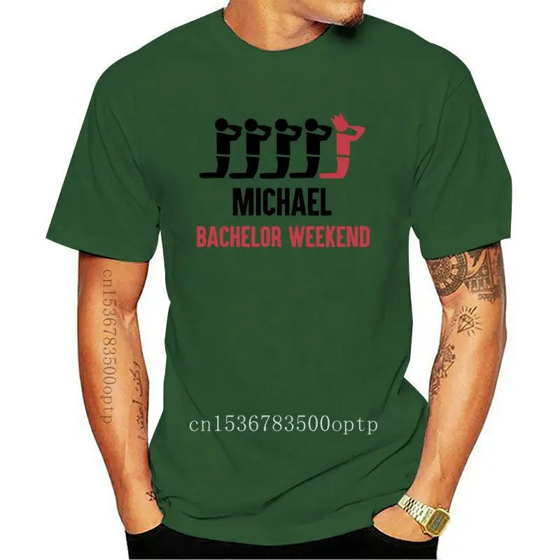 

Коллекция 2020 года, Модный облегающий топ из 100% хлопка, однотонные повседневные топы Michaels для выходных, с принтом Майкла в стиле унисекс