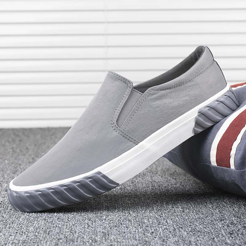 Мужская повседневная обувь классические холщовые Туфли с круглым носком Мужские