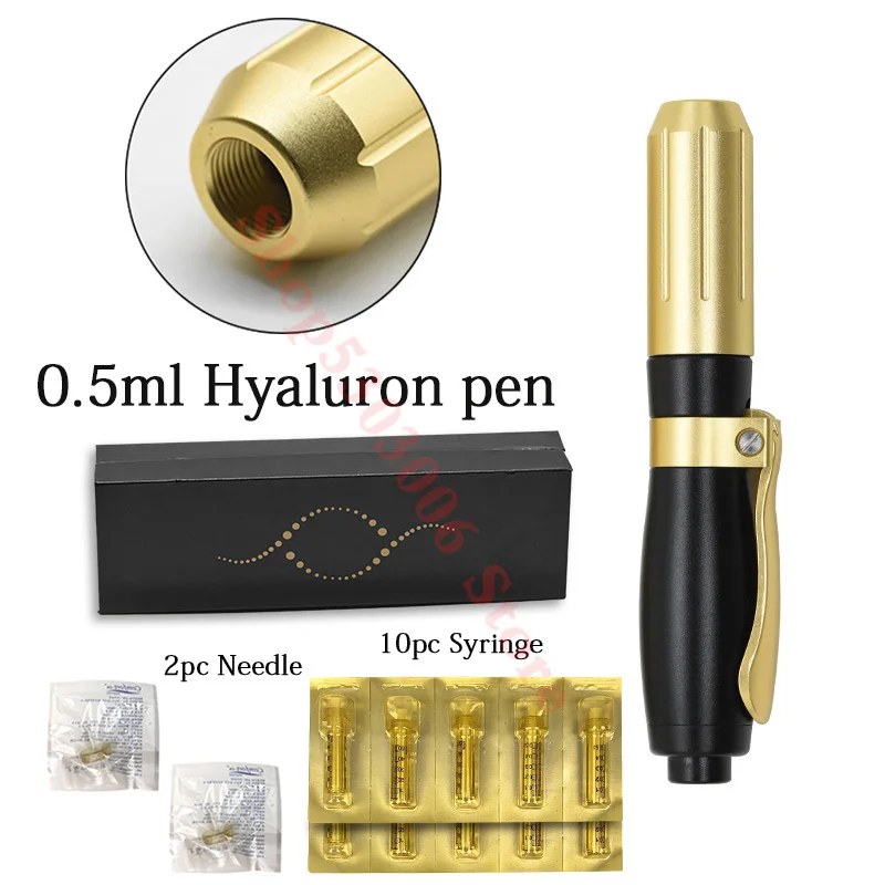 0.5ml pen set 2x10 0,5 мл 0,3 мл гиалуроновая ручка распылитель гиалуроновой кислоты ручка для инъекций губ пистолет для удаления морщин лифтинг губа наполнитель инжектор гиалурон - Номер модели: 0.5ml pen set 2x10