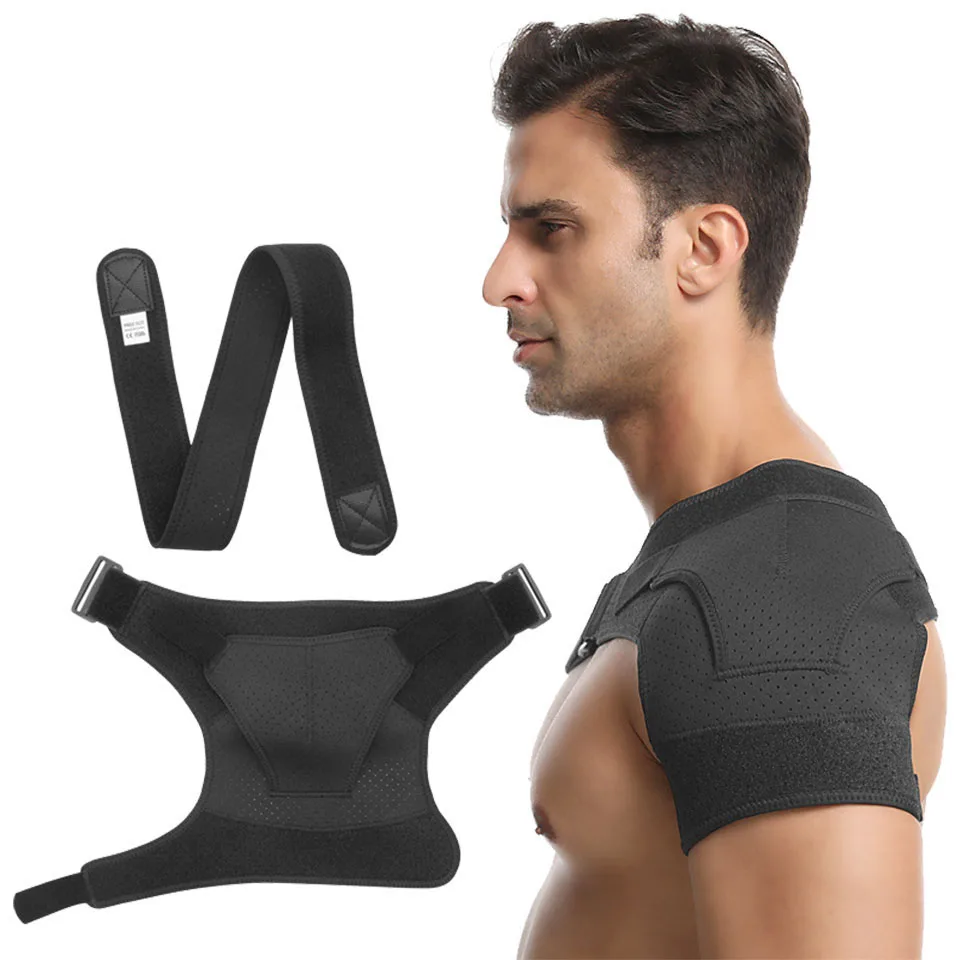 

Pressure Protection Professional Men Women Sports Single Shoulder Pad One-Shoulder Protection Adjustable Care Bandage