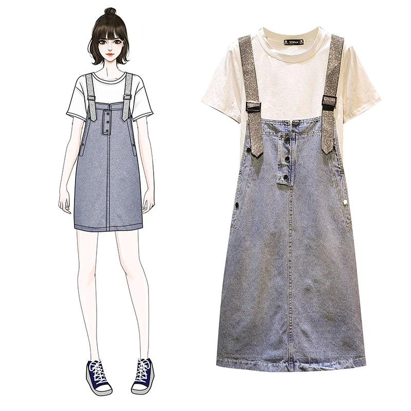 Женский комплект из двух предметов большого размера модель 2020 года летняя